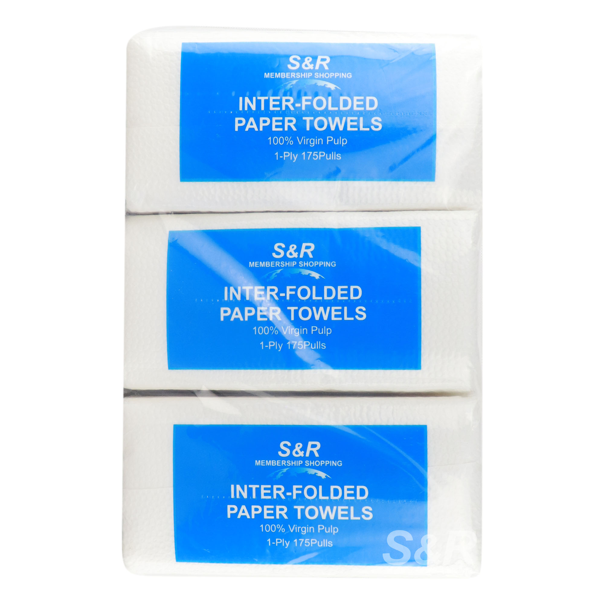S&R Inter-Folded 1-Ply Paper Towel Tissue  6 packs